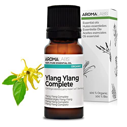 Ylang Ylang Completo BIO (Cananga odorata - Complete) - 10 mL - Aceite Esencial Quimiotipado y Certificado AB - Aroma Labs