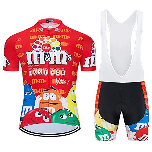 Maillot Ciclismo Kits Hombre Ropa Ciclismo Traje Ciclismo Maillot Ciclismo Hombre Manga Corta MTB Jersey 9D Gel Pantalones Hombre Verano Ciclismo Ropa Transpirable Secado Rápido