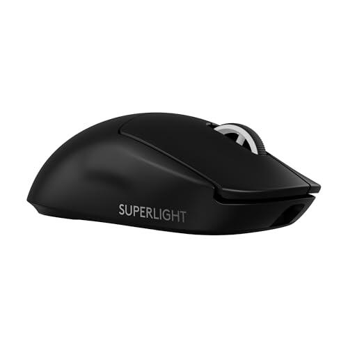 Logitech G Pro X Superlight 2, Ratón inalámbrico para gamingratón Pro-Grade de 60 g con 5 Botones programables, Sensor de 44 000 dpi, Velocidad de Respuesta de 8 kHz, Carga USB-C para PC/Mac - Negro