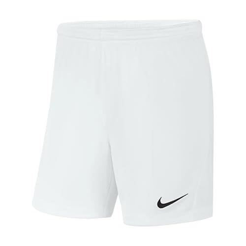 Nike Mujer Pantalones Cortos de Deporte, White/Black, S
