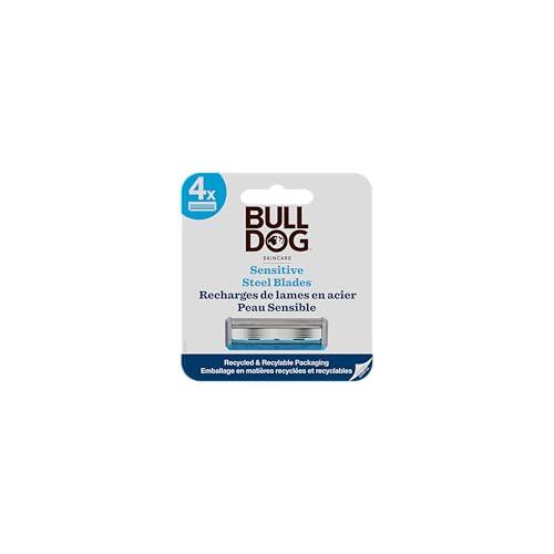 Bulldog - Juego de cuchillas de bambú para pieles sensibles (4 unidades)