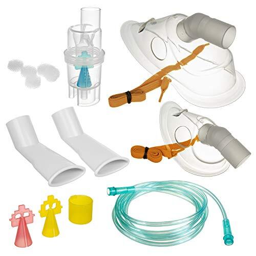 Little Doctor LD-SET1+2 Set de accesorios para inhalación, máscaras, nebulizadores, cables, filtros, puntas de nariz