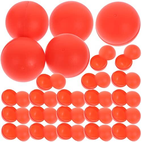 Amosfun 25 Bolas De Lotería Plásticas Huecas 1.57 Pulgadas Bolas De Pong Colores Brillantes para Juegos De Mesa Sorteos Fiestas Y Eventos