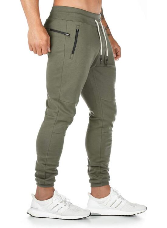 Yageshark Pantalones de chándal de algodón para hombre, pantalones ajustados de deporte, pantalones de corredor para entrenamiento, ocio, ropa de calle