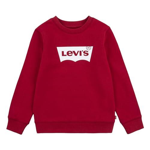 Levi's Kids Niños Batwing Crewneck sudadera Not Applicable, Rojo (Super Red R1r), 12 años (Talla del fabricante: 12A)