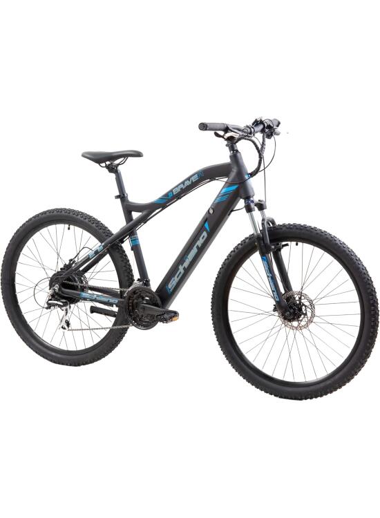 F.lli Schiano Braver, Bicicleta Electrica MTB, 27.5", Batería 36V 11.6Ah Extraíble, Motor 250W 50Nm, Bici Electrica de Montaña, Unisex Adulto, Negro