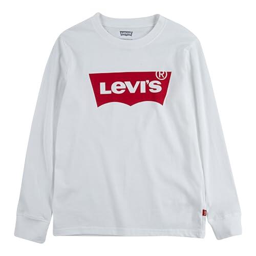 Levi's Lvb L/S Batwing Tee Camiseta, Blanco, 12 años Niños
