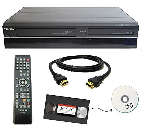 Toshiba VHS a grabadora de DVD VCR Combo con Control Remoto, HDMI