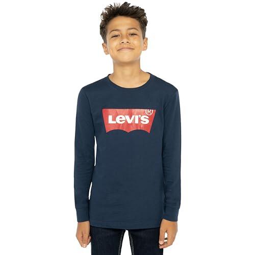 Levi's Lvb L/S Batwing Tee Camiseta, Dress Blues, 14 años Niños