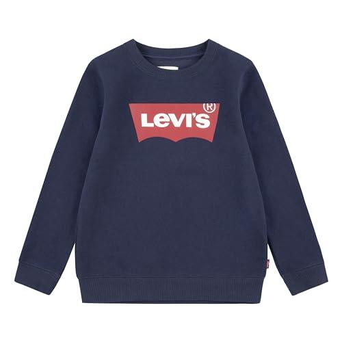 Levi's Kids Niños Batwing Crewneck 9e9079 sudadera Not Applicable, Azul (Dress Blues U09), 10 años (Talla del fabricante: 10A)