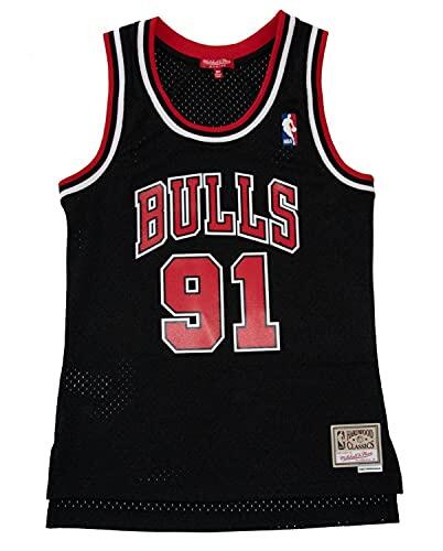 Mitchell & Ness Swingman Chicago Bulls - Camiseta de Punto 2.0, Color Rojo, Negro, L
