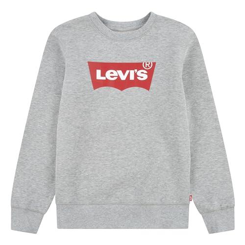 Levi's Kids Niños Batwing Crewneck 9e9079 sudadera Not Applicable, Gris (Grey Heather 078), 16 años (Talla del fabricante: 16A)