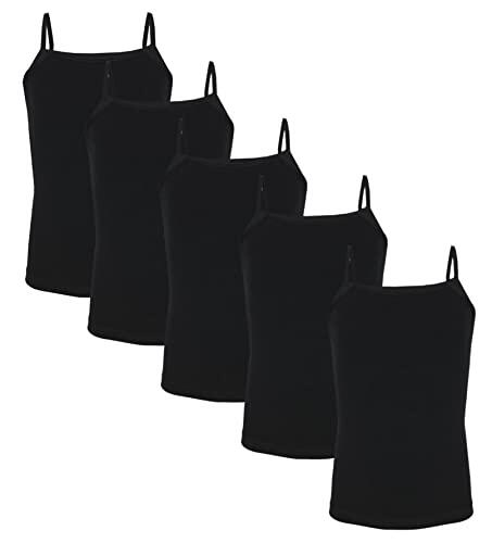 TupTam Camiseta Interior Niña – Pack de 5 Camisetas Tirantes Niña de Algodón Suave