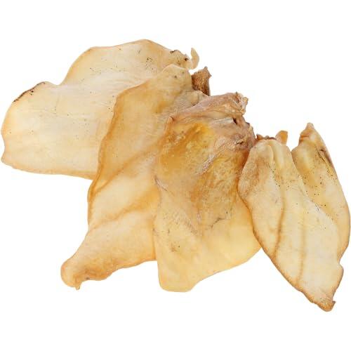 Kerbl Pet Orejas de Ternera Pet, Snacks y premios para Perros, Paquete de 20, 380 g, masticables Naturales, para Perros de Todas Las Razas, Bajos en Grasa, sin Olor