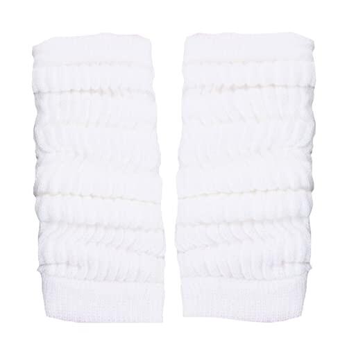 Toocool - Calentadores Piernas Mujer, Calentadores de Piernas Niña Ideales Baile, a la Moda y Calentitos LO-LW01 [Talla única, Blanco]