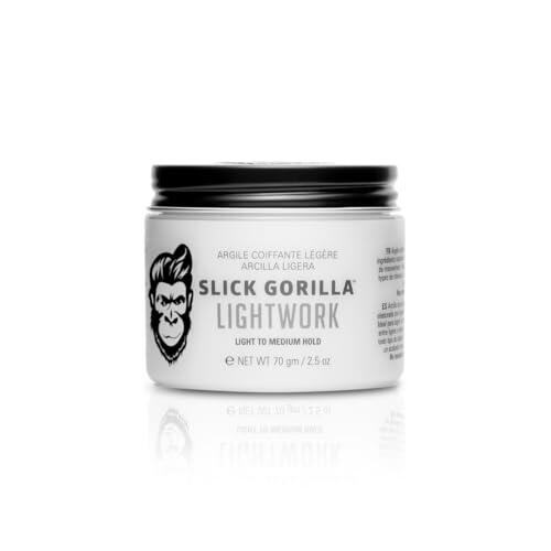 Slick Gorilla Lightwork Arcilla Mate para Hombres 75 ml | Acabado Mate | Fijación Flexible | Peinado Ligero | A Base de Agua | Textura Natural | No Grasa