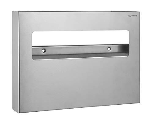 Sunera Dispensador de tapa para asiento de inodoro de acero inoxidable 304 250, capacidad individual o 1/2 pliegue