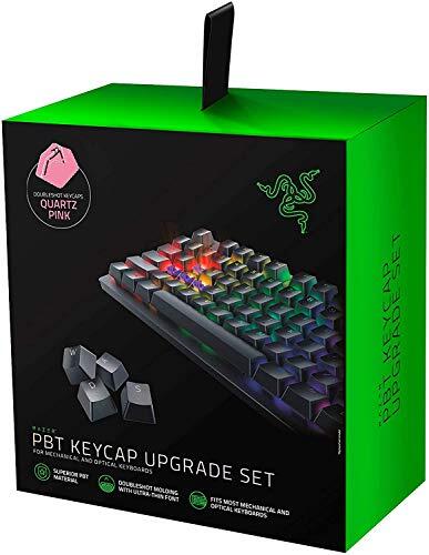 Razer PBT Keycap Set for Gaming Keyboard - Kit de actualización de teclas para teclados mecánicos y ópticos (compatible con retroiluminación, material PBT superior) Quartz