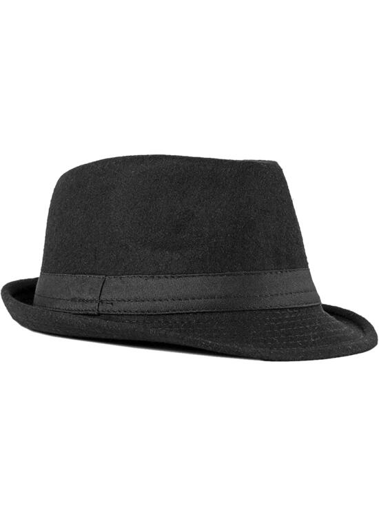 FBBULES Elegante Sombrero de Jazz Sombrero Fieltro Panamá ala Ancha Hat Fedora Sombreros de Sombrerera Vestir Trilby Cap para Viaje Fiesta Boda Compras de Hombres Mujers