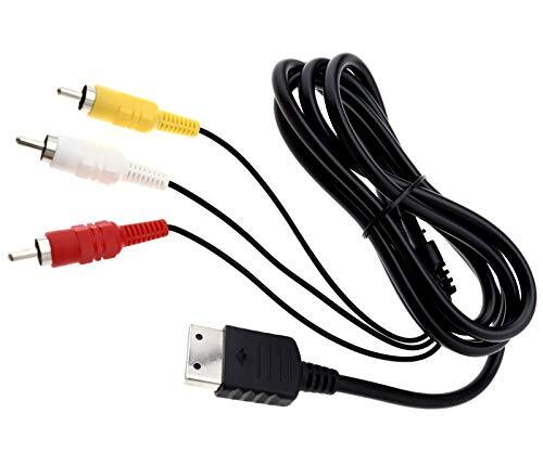 Create idea Cable de cable compuesto RCA/TV/AV de 6 pies compatible con Sega Dreamcast