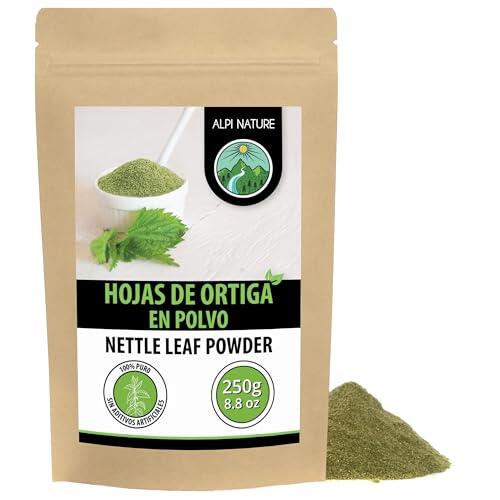 Alpi Nature Ortiga Verde en Polvo 250g, Hojas de Ortiga Secas y Molidas, Urtica dioica