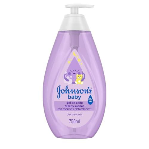 JOHNSON'S Baby Gel de baño para bebé Dulces Sueños (1x750 ml), gel de ducha con esencias relajantes NaturalCalm, ideal para bebés recién nacidos, fórmula No Llores Más