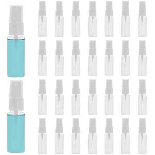 Belle Vous - Botella de spray vacía (20 ml, 30 unidades), mini botella de perfume vacía antifugas recargable, botella de spray con tapón – botella rociadora para viajes, aceites esenciales, perfumes