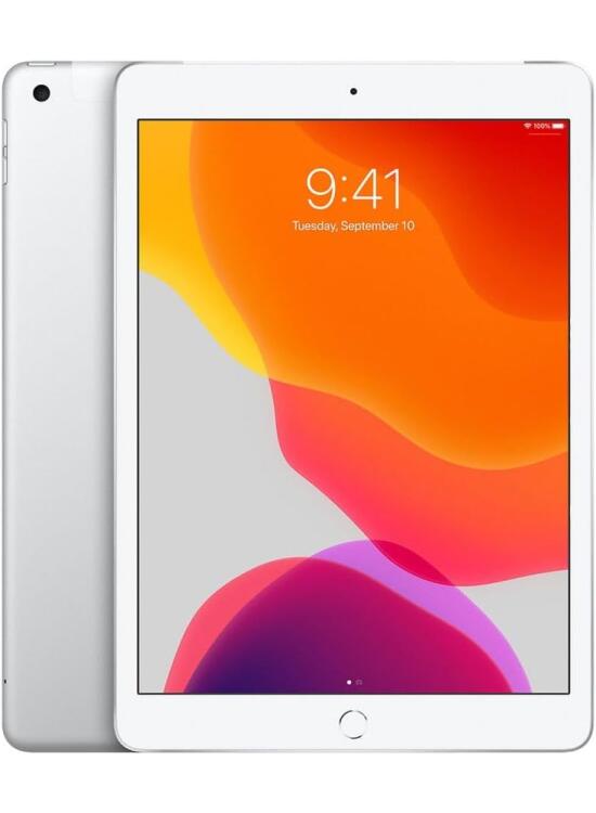 2019 Apple iPad 7th Gen (10,2-pulgadas, Wi-Fi + Celular, 32GB) Plata (Reacondicionado)