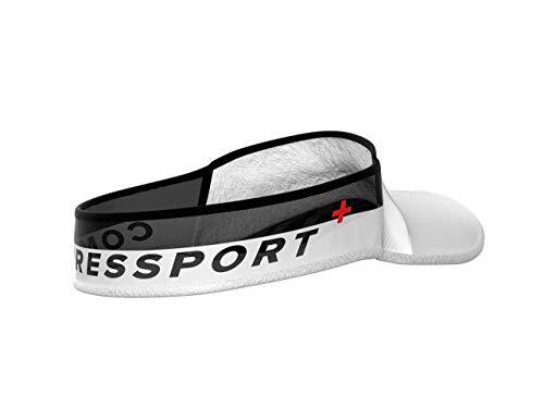 Compressport - Visera para correr negra - Visor Ultralight - Ultraligero y altamente ventilado - Fibras de secado rápido