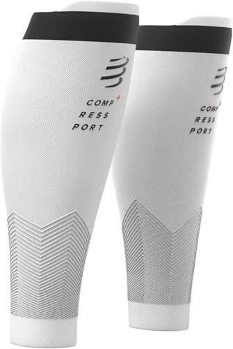 COMPRESSPORT R2v2, Manga De Compresión Unisex Adulto, Blanco, 3 Años