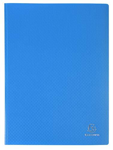 Exacompta 88112E Opak - Portadocumentos (A4, 100 fundas, 200 vistas), color azul claro