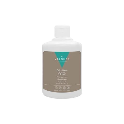 VALQUER Agua Oxigenada en Crema Estabilizada 20 Volúmenes 6% | Oxidante para Coloración Capilar Permanente y Decoloración | Vegano con Ingredientes de Origen Natural | Profesional | 500 ml