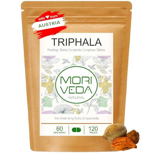 Triphala pellets 1000mg (120 o 360 pellets) Ayurveda frutas reales Amla (Amalaki), Haritaki, Bibhitaki - producto de MoriVeda (120 tabs)