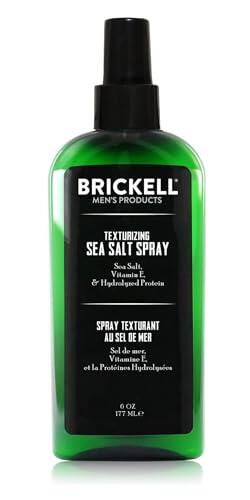 Brickell Spray de sal Marina Texturizante para Hombres, Natural y Orgánico, Sin Alcohol, Levanta y Texturiza el Cabello para un Estilo de Cabello de Playa o Surfista (177 ml)