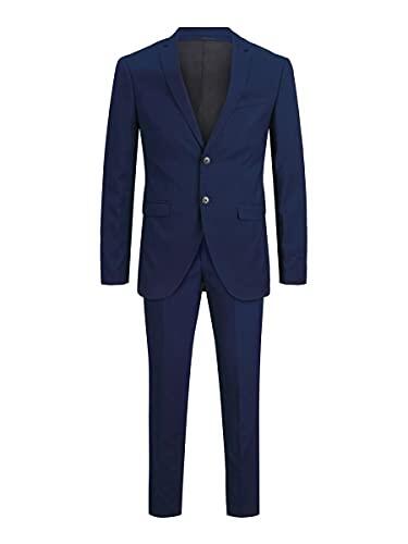 Traje Jprfranco Noos de Jack & Jones, traje de hombre, azul medieval, talla 50