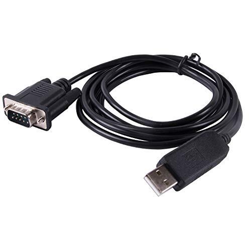 Skywatcher Telescopio Goto Control EQMOD ASCOM Cable para HEQ5pro AZEQ5 AZEQ6 EQ6-R Asiair Synscan Goto (1,8 m/180 cm, EQ6 pc para montar cable db9)