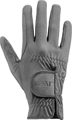 Uvex Sportstyle, Guante de equitación elástico Unisex, excelente Agarre y Resistente al Desgaste, Compatible con Pantalla táctil, Anthracite, 7.5