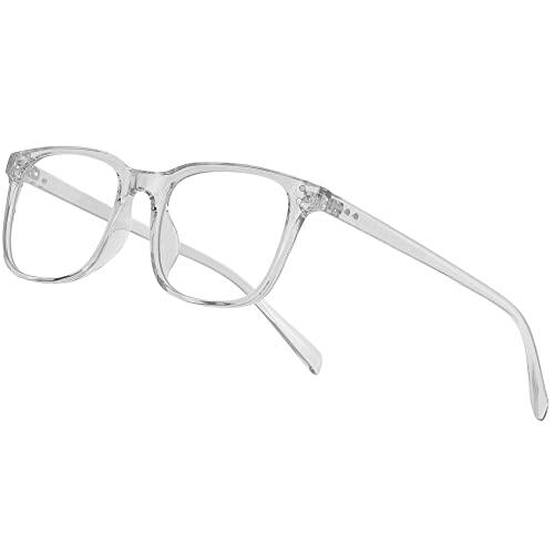 Occffy Gafas para Ordenador Anti luz Azul Antifatiga Sin Graduacion Gafas Luz Azul para PC, Gaming, Tablet, Lectura, Video Juegos Lentes Transparente Hombre Mujer Oc092