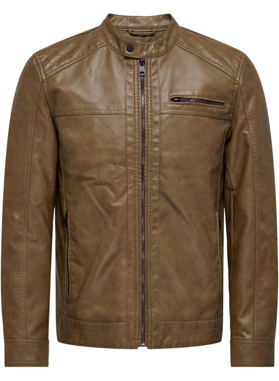 Only & Sons Faux Leather Jacket onsAL Faux Leather Jacket