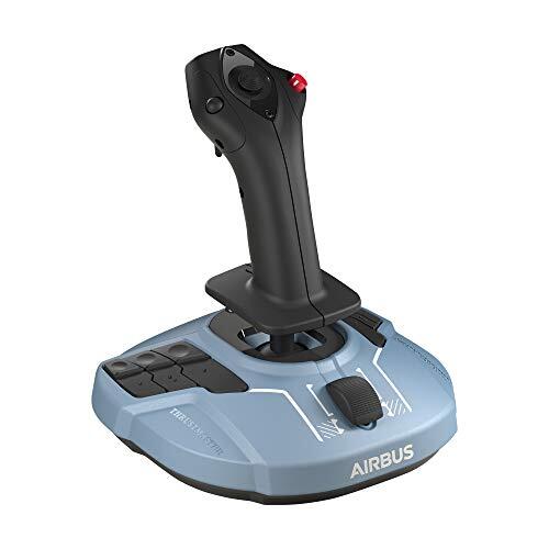 Thrustmaster TCA Sidestick Airbus Edition – Réplica Ergonómica del Joystick de Airbus para PC – Ambidextro, 4 Ejes Intercambiables, Tecnología Magnética, Licencia Oficial Airbus