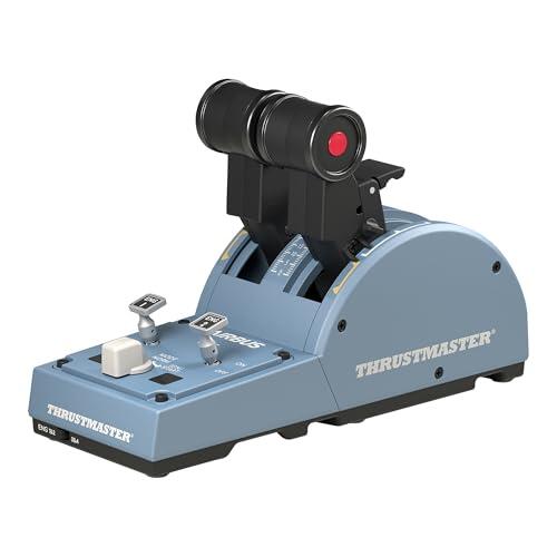 Thrustmaster TCA Quadrant Airbus Edition - Cuadrante de Aceleración para PC (Réplica A320neo, 2 Ejes de Empuje, Mecanismo de Inversor de Potencia, Licencia Oficial Airbus) Azul