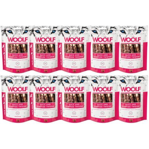 Snacks Naturales para Perros | Rollitos Masticables de Pato Sin Conservantes | Chuches para Perros Naturales | Premios Saludables | Dog Treats Woolf Ententwister | 100g