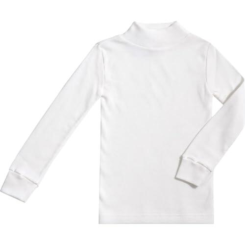 BABIDU - Punt NOU Camiseta Interior Niños Unisex Cuello Medio Alto Semicisne, Ropa Interior para Niño y Niña Unisex de 2 a 16 Años, Camiseta Interior Manga Larga Algodón y Poliéster, Tejido Afelpado