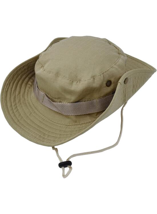 Taeku Sombrero de Pesca, Jungla Sombrero de ala Ancha Boonie Gorra de Protección Solar Gorro Safari Transpirable Hombre Mujer