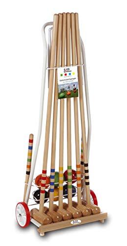 GICO Juego de Croquet mazos 100 cm Divertido Juego para el Aire Libre o el jardín para niños y Adultos, con componentes de Calidad Fabricados en Madera Maciza. 3126