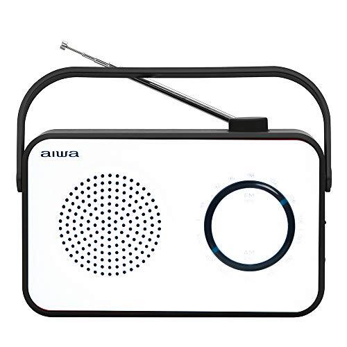 Aiwa Radio Sobremesa R-190BW Color Blanco y Negro