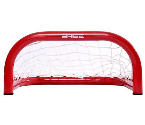 Base Tor (33 x 36 x 18) Exteriores Marco de Metal I Puerta para Pelotas Discos I Entrenamiento de Hockey | Skill Goal Callejero, Adultos Unisex, Rojo/Blanco, 12 Pulgadas