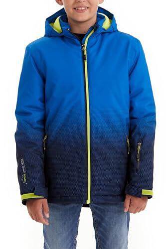 Killtec Boy's Chaqueta funcional/chaqueta al aire libre con capucha y protector de nieve Lynge BYS JCKT E, regio, 164, 35944-000
