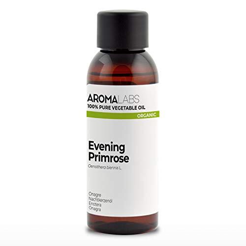 Aceite de Onagra BIO (Oenothera biennis) - 50 mL - Aceite Vegetal Virgen Certificado AB - Aroma Labs