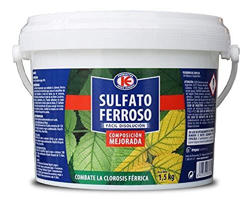 Guía Completa sobre el Sulfato Ferroso en Cubo de 1,5 kg para el Cuidado de Plantas